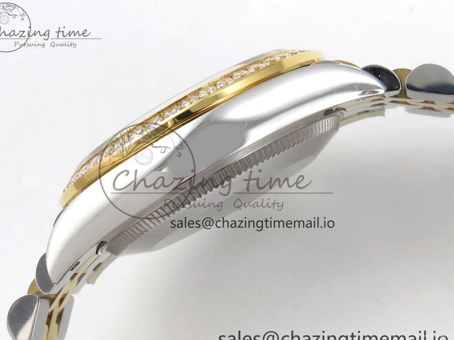 Good Copy Rolex Watches YG Diamonds Steel Bracelet 31 Jubilee THBF YG DateJust 1:1 Dial Edition Bezel SS 278383RBR 904L HZ Vibrant on Best 46 Diamonds Cal. 1220